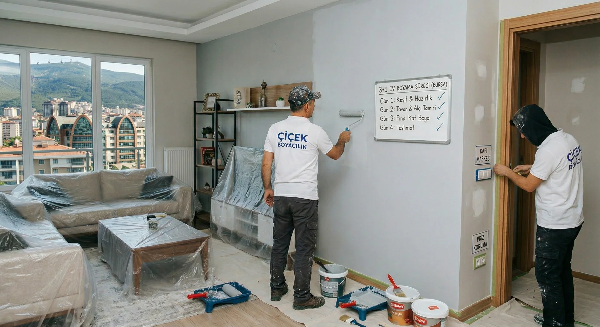 Boş veya Eşyalı 3+1 Evin Boyanması Kaç Gün Sürer?